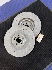 2020-2026 Mercedes GLE GLS Front Drilled Brake Rotor Pair OEM A1674211101 picture