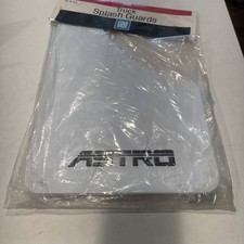 NOS New OEM 1985-1993 Chevrolet Astro Van White Mud Flaps Splash Guards picture