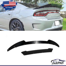 Fit 2015-23 Dodge Charger SRT Rear Spoiler Trunk Wing Glossy Blk w/RivNut Tool picture