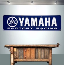YAMAHA FACTORY RACING 2' X 8' BANNER FLAG picture