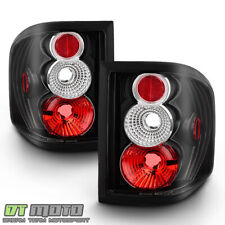 Black 2004-2008 Ford F150 F-150 Flareside Tail Lights Brake Lamps Left+Right Set picture