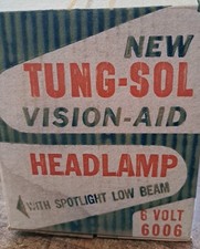 5 Vintage NOS Tung-Sol Vision Aid Headlamp 6 Volt 6006 picture