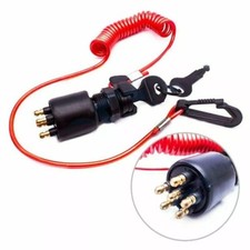 Ignition Key Switch w/Lanyard for Johnson Evinrude OMC BRP 5005801 765562 175974 picture