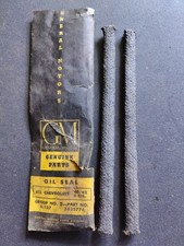 NOS OEM 1940-62 Chevy 6 cylinder Crankshaft Rear Main Rope Seals GM 3835774 picture