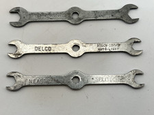3 Vintage Ignition Wrenches Delco Bosch Autolite Eisemann Splitdorf Magneto Tool picture