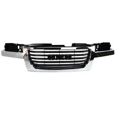 Grille For 2004-2012 GMC Canyon Chrome Shell w/ Black Insert Plastic picture