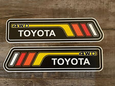 4.5 X 18 In TOYOTA  Vintage Retro  Stripes decal sticker Left And Right Tacoma picture