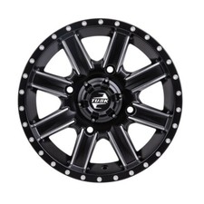 TUSK 4/156 Cascade Wheel 14x7 4.0 + 3.0 Machined/Black for UTV picture
