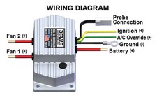 Derale 16788 High Amperage Adjustable Dual Electric Fan Controller Push In Probe picture