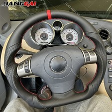 Full Leather Sport Steering Wheel For Pontiac Solstice 2006-2009 Red Line picture