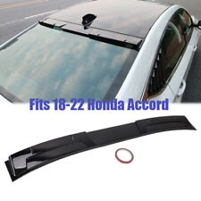 Fits New 18-22 Honda Accord Rear Roof Spoiler Wing Window Visor Gloss Black ABS picture