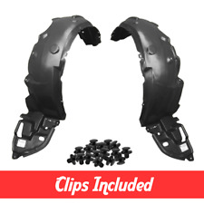 Front Driver & Passenger Fender Liner Set w/ Clips For 2011-2013 Toyota Corolla picture