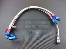P2M for NISSAN S14/15 SR20DET STEEL BRAIDED TURBO LINE KIT - TOP MOUNT picture