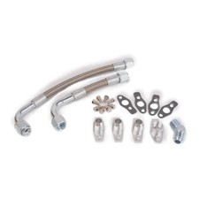 TRITDT Fits 3000GT / Stealth 6G72T w/ Twin stock TD04 Turbo Oil Drain Line Kit picture