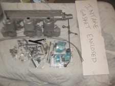 4.2 JAGUAR XKE E TYPE TRIPLE CARB SET UP COMPLETE CONVERSION KITS & BITS INCLUDE picture