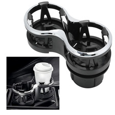 Chrome Dual Cup Holder Car Truck Mount Drink Universal Coffee Bottle Expander picture