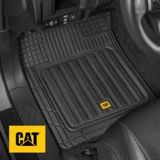 CAT® 3pc Car Rubber Floor Mats for All Weather Protection Semi Custom Fit picture