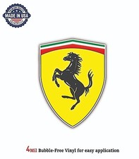 FERRARI ITALY RACING AUT VINYL DECAL STICKER CAR BUMPER 4MIL BUBBLE FREE US MADE picture