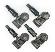 New 315mhz Black Valve Stem TPMS Set Fits 2024 2025 Toyota Land Cruiser picture