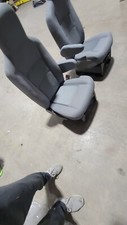 FORD ECONOLINE VAN E Series GRAY CLOTH DRIVER SEAT + Passenger OEM TAKEOUT SEAT picture