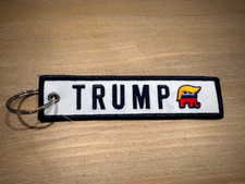 Brand New Trump 2024 Embroidered Key Tag/Chain w/ Ring  - Car - Truck - Moto picture