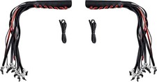 Durable Faux Leather Motorcycle Grip Covers with Unique Skull & Fringe Tassels picture