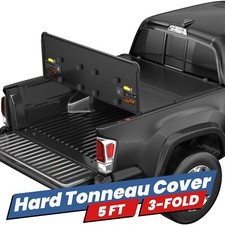 Tri-Fold 5FT Hard Truck Bed Tonneau Cover For 2005-2015 Toyota Tacoma Waterproof picture