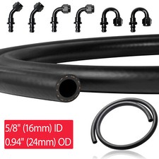 5/8 Inch (16mm) ID NBR Fuel Line Hose With 10AN to 5/8 Push Lock Hose Fitting picture