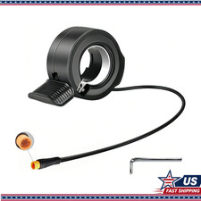 130X Ebike Thumb Throttle 12V-72V Waterproof 3 Pin Left/Right Universal 22.2mm H picture