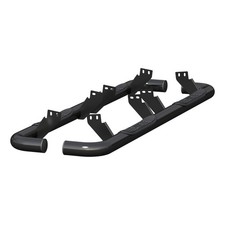 Aries 3in Round Semi Gloss Black Nerf Bars Steps fits H2 w/ Factory Rocker Bars picture
