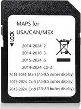 🔥Latest Updated BHP166EZ1U Navigation GPS SD Card For Mazda 3 6 Mx-5,CX-5,CX-9 picture