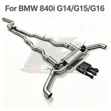 K Tuning Valved Cat Back  Exhaust System Compatible with  BMW 840i G14 G15 G16 picture
