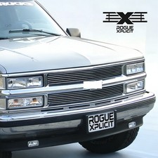 Fits 94-99 Chevy C/K Pickup/Suburban/Tahoe Upper Chrome Billet Grille Insert picture