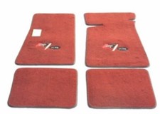 1983 1984 Hurst / Olds Logo Maple Red 4 piece GM licensed floor mats picture