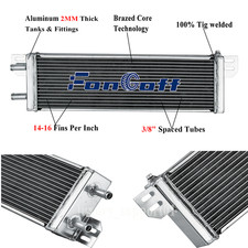 2-Row Universal Aluminum Air to Water Intercooler Liquid Heat Exchanger picture