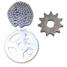 T8F Chain Front Rear Sprocket Kit For 49cc Pocket Bike ATV Quad Scooter Gokart picture