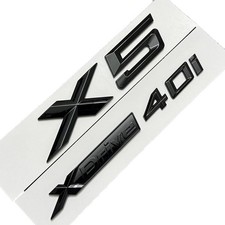 2pcs new gloss black rear letter emblem badge nameplate fits for X5 xdrive 40i picture