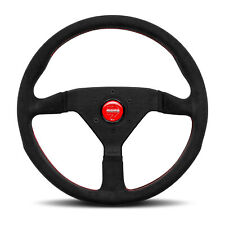 MOMO Motorsport Montecarlo Alcantara Street Steering Wheel Red 320mm - MCL32AL3B picture