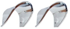 1968-1969 Corvette Chrome Exhaust Bezels Zinc Die Cast picture