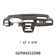 Dashboard Assembly Full Instrument Panel Fits For 2007-2013 Chevy Tahoe Brown picture