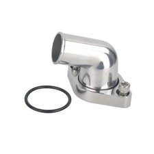 15° Swivel Water Neck Thermostat Housing Polished For SBC BBC Chevy 327 350 400 picture
