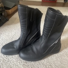 Sidi Lei Women's Black Motorcycle Touring Boots Sz 38 EU, 6.5 US Made In Italy picture