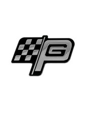 Petty's Garage PG Flag Silver Emblem Badge picture