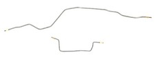 Galfan Coated Steel Rear Axle Brake Lines fits Jeep Cherokee 97-01 Chrysler Rear picture