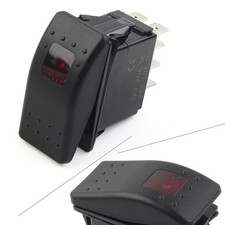 308-1038 Onan Cummins 308-1038 RV Generator Rocker Start Stop Switch Red lens US picture
