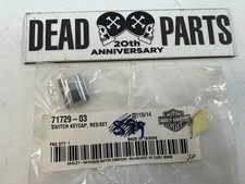 Harley NIP OEM chrome reset set cruise switch keycap cap 71729-03 picture
