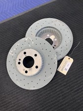 2015-2023 Mercedes C300 W205 Front Drilled Brake Rotor Pair OEM A0004212112 picture