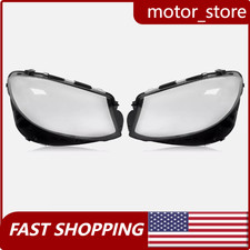 Left & Right For Mercedes E Class W213 2017-2020 Headlamp Headlight Lens Cover  picture