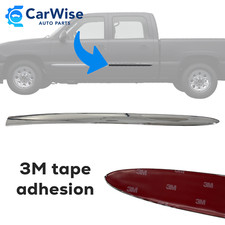 Rear Crew Cab Chrome Door Molding Right or Left for 1999-2006 GMC Sierra picture