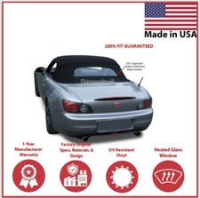 2002-09 Honda S2000 Convertible Soft Top w/DOT Approved Heated Glass, Black picture